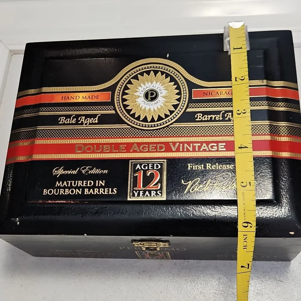 Perdomo Double Aged Vintage EMPTY Cigar Box For Crafts Or Storage